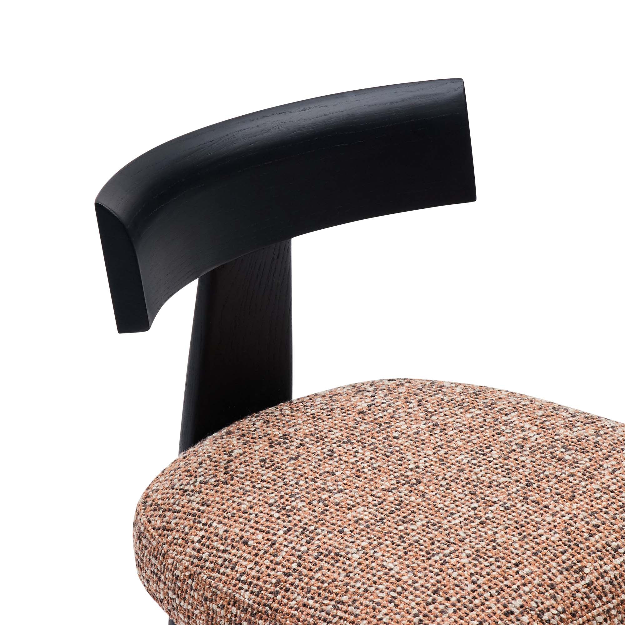 Esra Dining Chair Burnt Sienna Black - Image 7