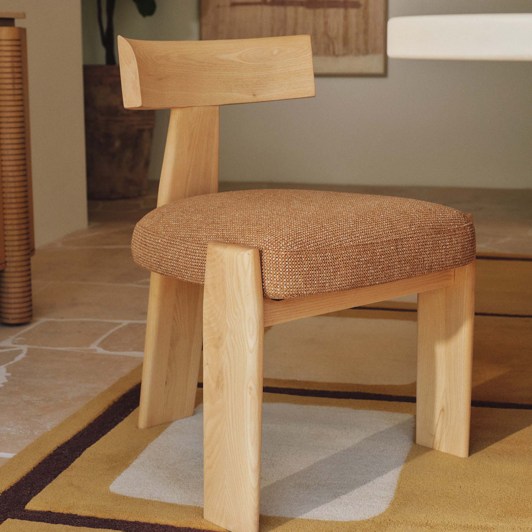 Esra Dining Chair Caramel Oak Natural - Image 2