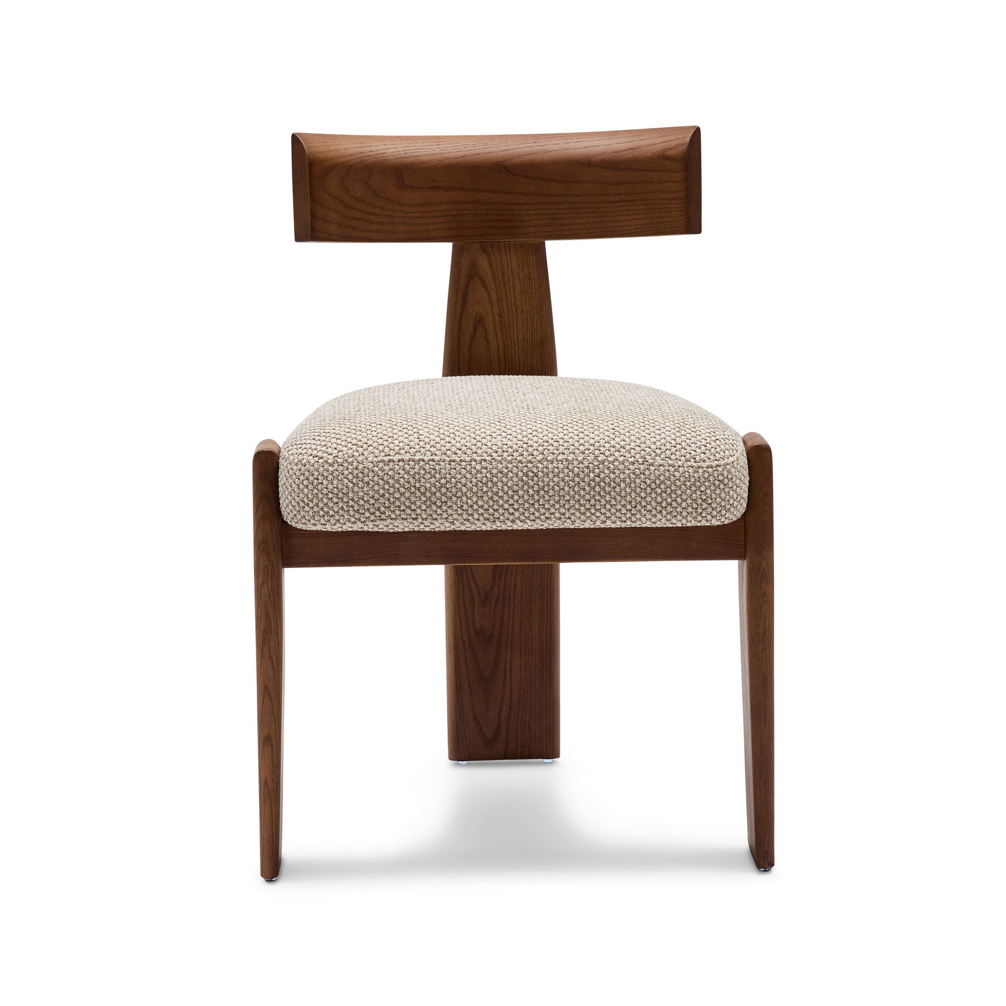 Esra Dining Chair Tusk Beige Walnut - Image 4
