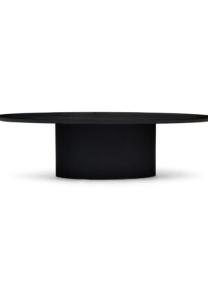 Pippa Oval Dining Table Black Large