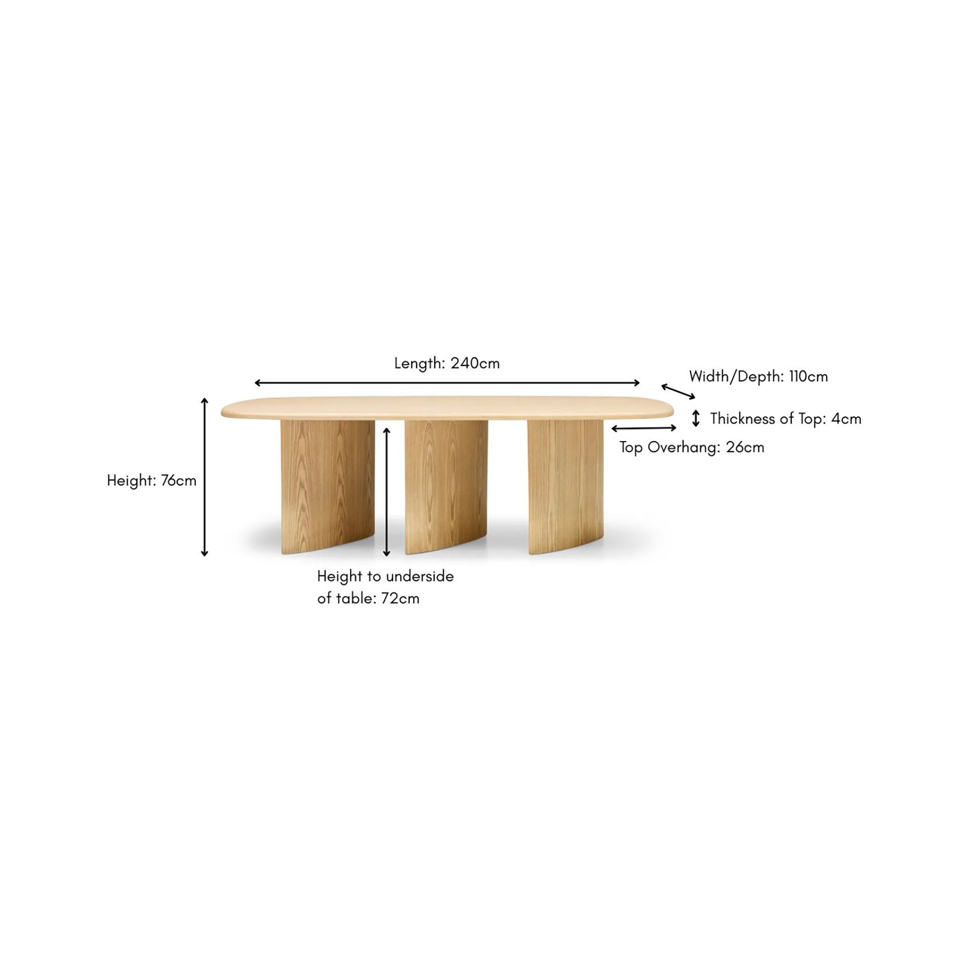 Halo Dining Table Natural Ash - Image 8